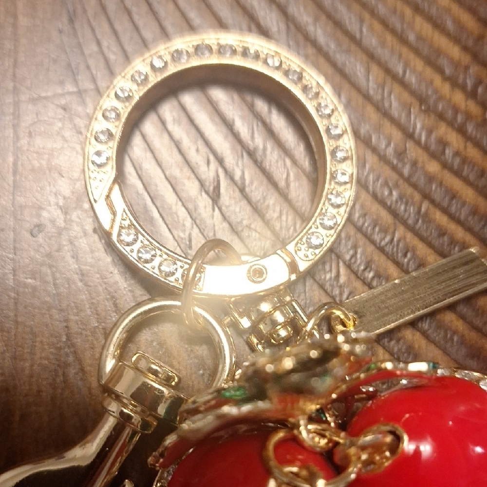 Crystal Bell Cute Rhinestone Bag Charm - Picture 7 of 7